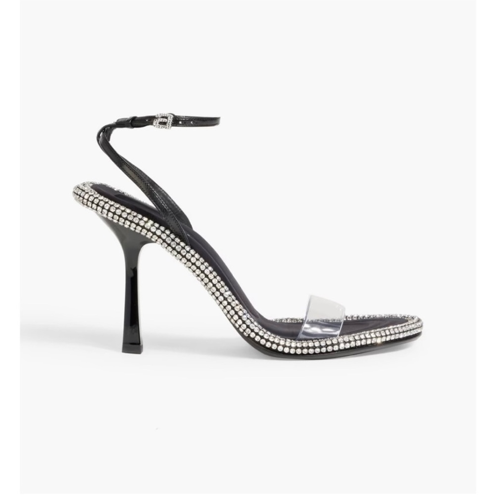 Alexander Wang Black Heels with Silver Accents